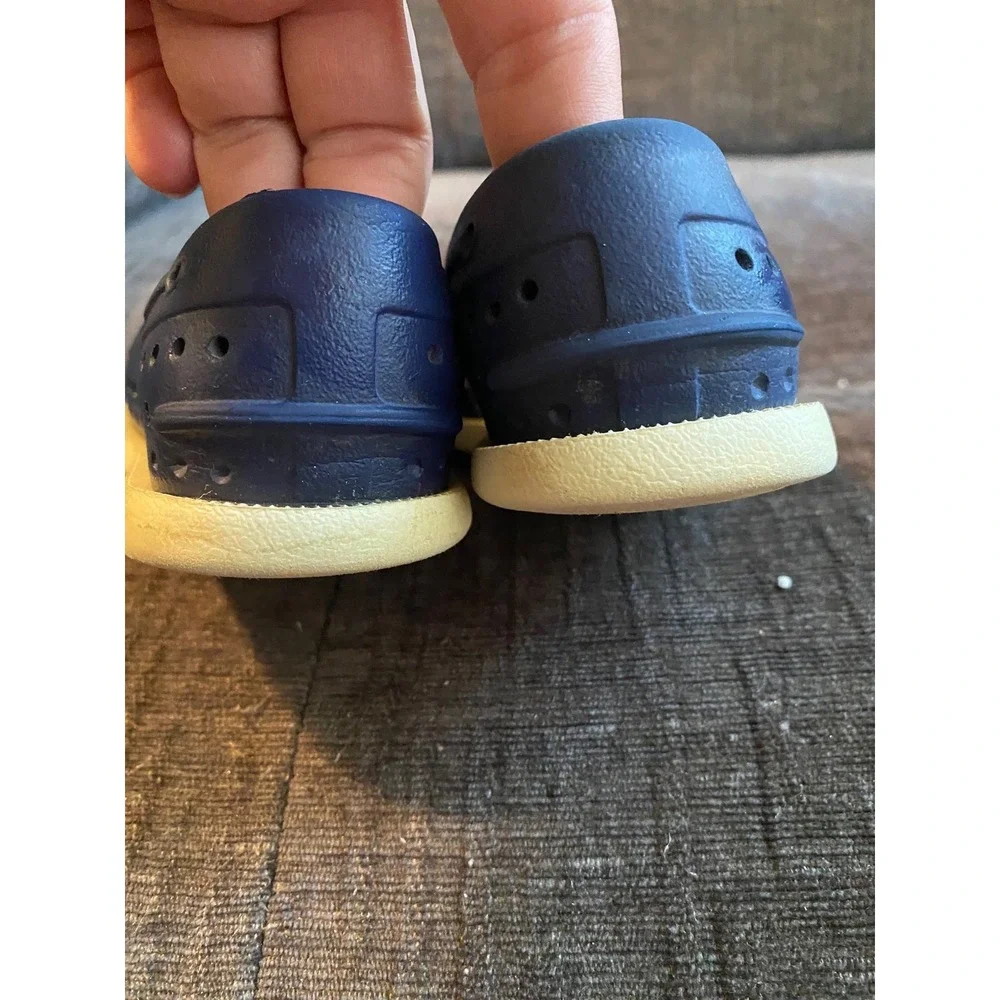 Native Shoes Jefferson Navy Blue EVA Slip On Loafers Boys Size C9